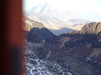 Utsikt fra utedoen i high camp