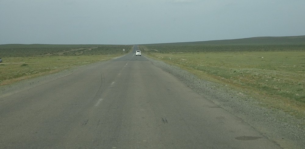 Etter 640 kilometer med dette var det ikke så spennende å sitte totalt fast i bilkø i 3,5 timer i Ulan Bator