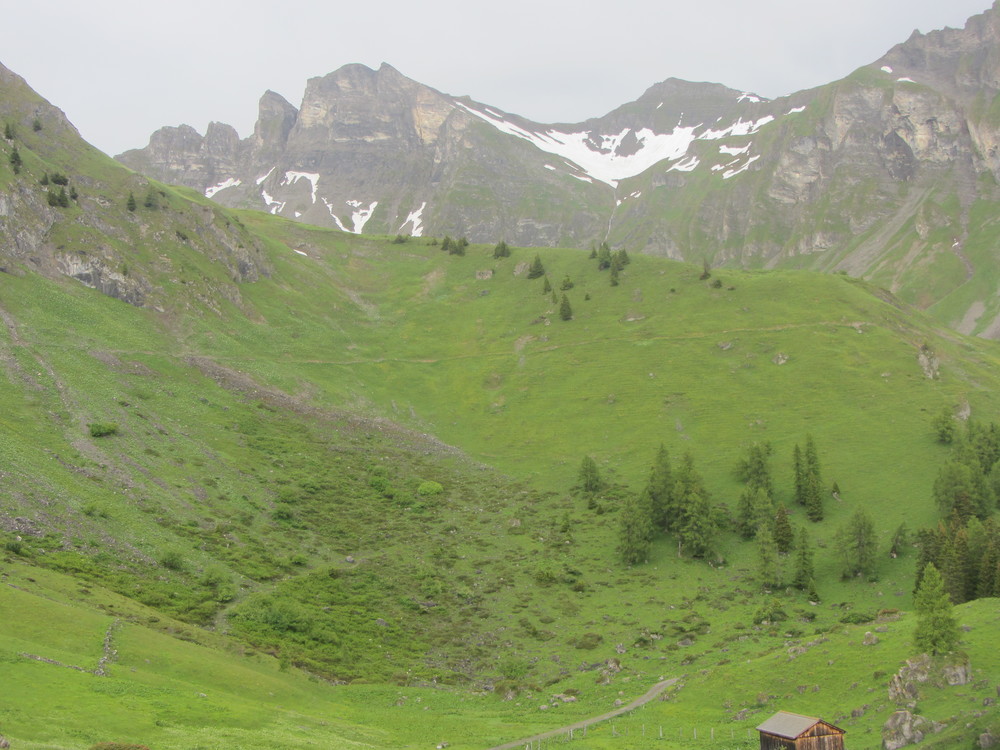 Toppen litt til venstre i bildet,  sett fra Kamm