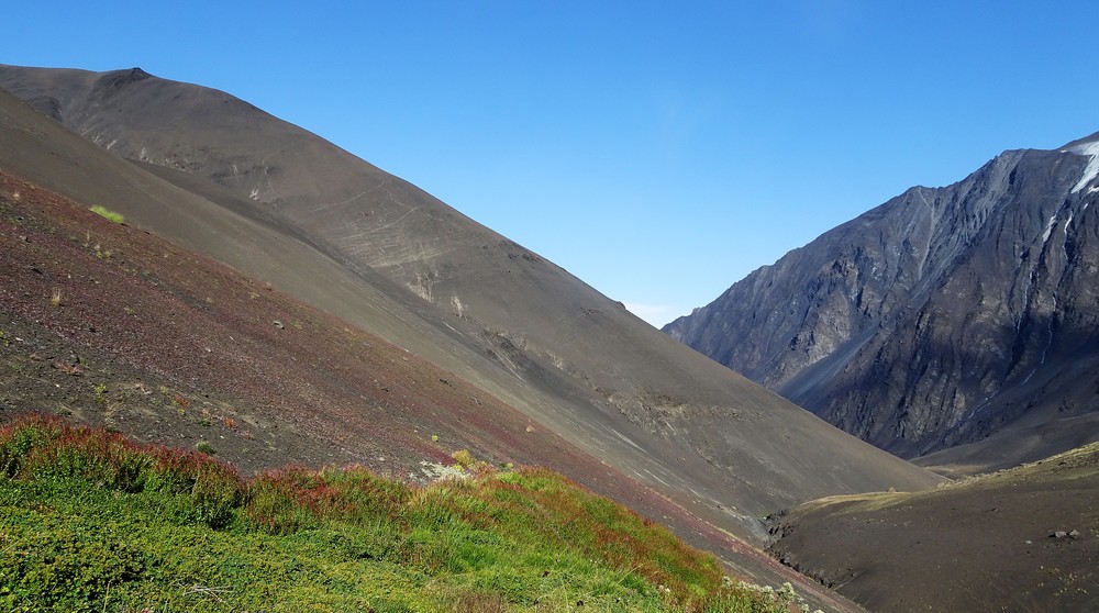 "Mørdarbakken vi gikk opp, 3300 til 3700 moh i løs grus